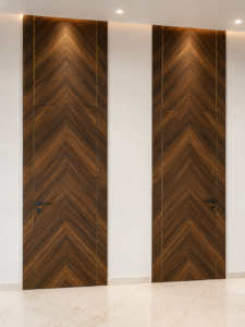 Porte plaque en placage